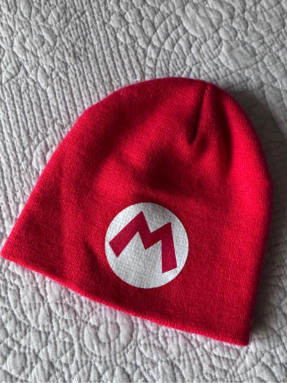 Kids Red Mario Beanie